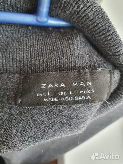 Свитер мужской Zara 44-46 (S) шерсть