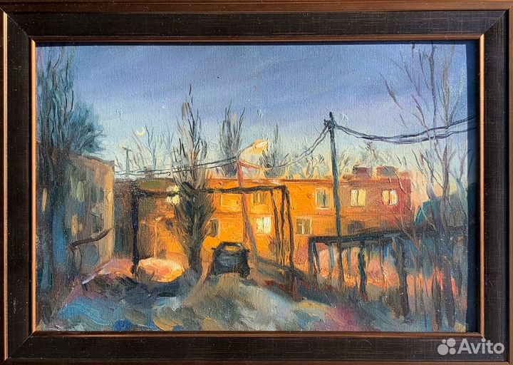 Картина маслом пейзаж этюд