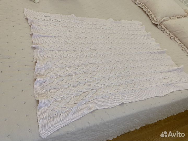 Плед детский вязаный