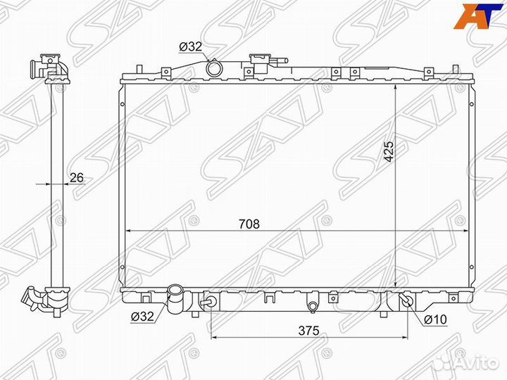 Радиатор honda legend 3.5 06