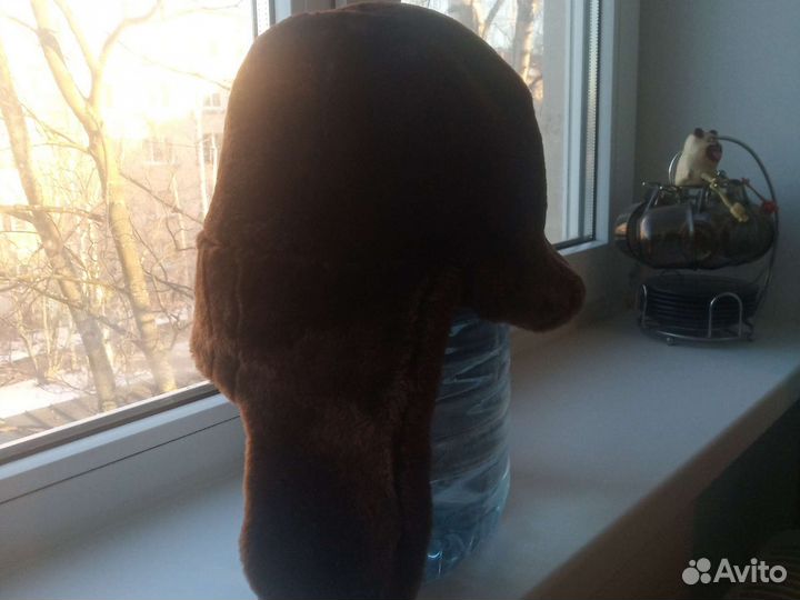 Шапка ушанка мужская натуральный мех бу, СССР