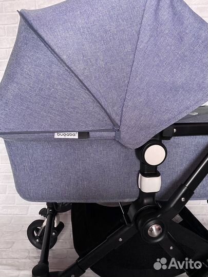 Коляска Bugaboo cameleon 3+ 3в1 синий меланж
