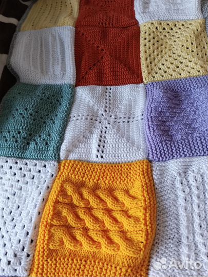 Плед вязаный