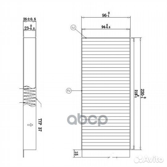 Фильтр салонный doubleforce DFC22009 double force