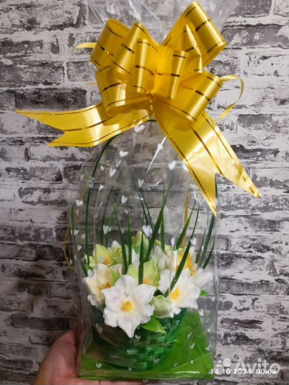 Букет лилий из мыла ко дню матени