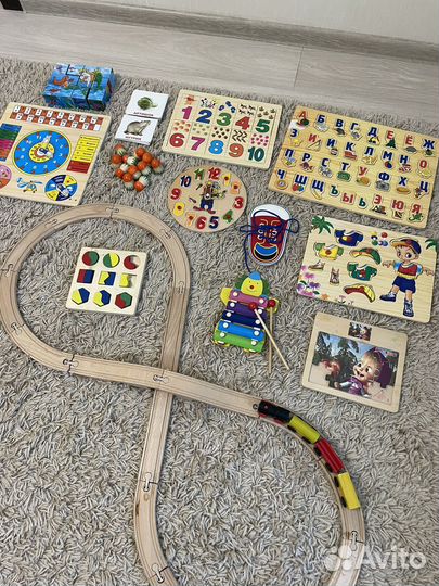 Развивающие деревянные игрушки