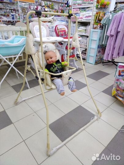 Напольные детские качели,компактно складываются