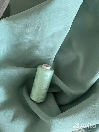Ткань зеленая