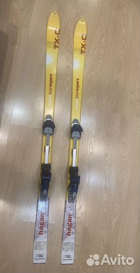 Горные лыжи с креплениями