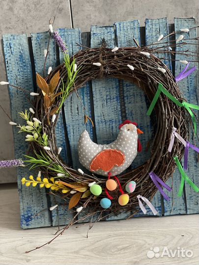 Пасхальный венок поделка к Пасхе