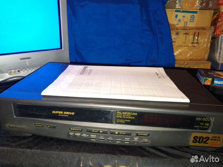Видеомагнитофон panasonic nv- sd 2ам.+