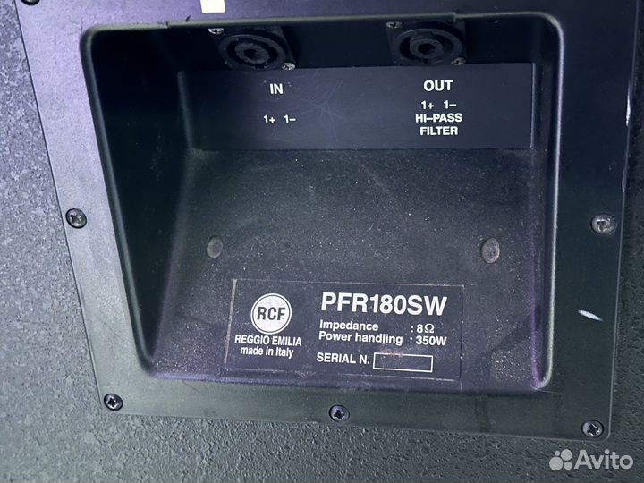 Колонки сабвуфер RCF PFR180SW комплект усилителем