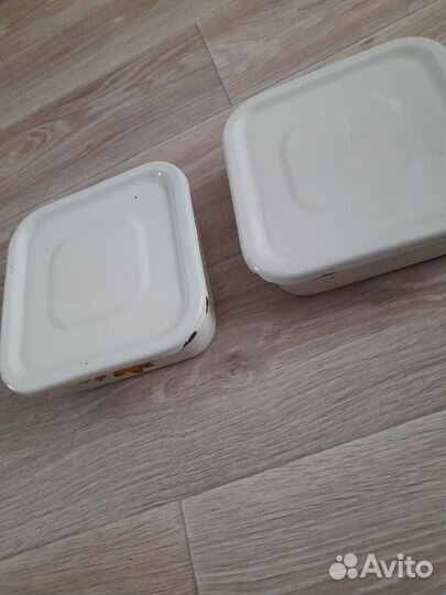 Формы металлические эмалированные для холодца СССР