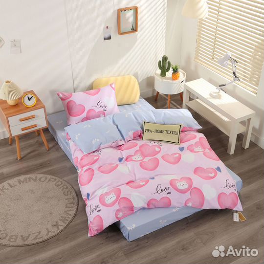 Детское постельное белье 1,5 полуторное Сатин Люкс