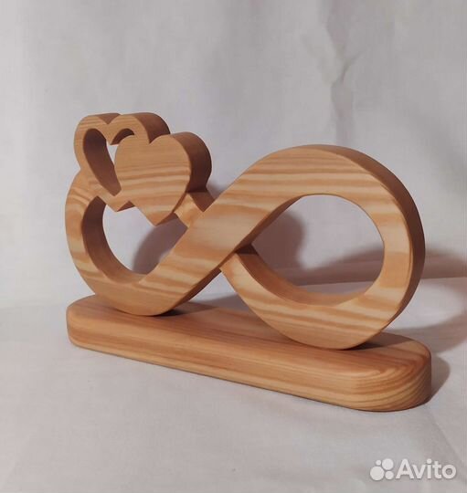 Бесконечная любовь, подарок сувенир из лиственницы