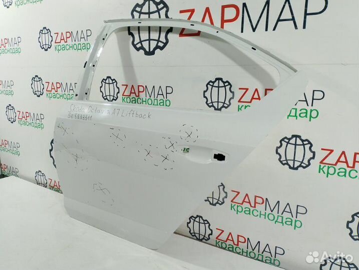 Дверь задняя левая Skoda Octavia A7 5E3 до