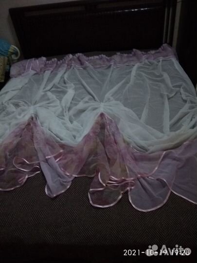 Тюль на кухню, арка