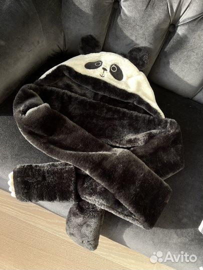 Новая Шапка с варежками Панда