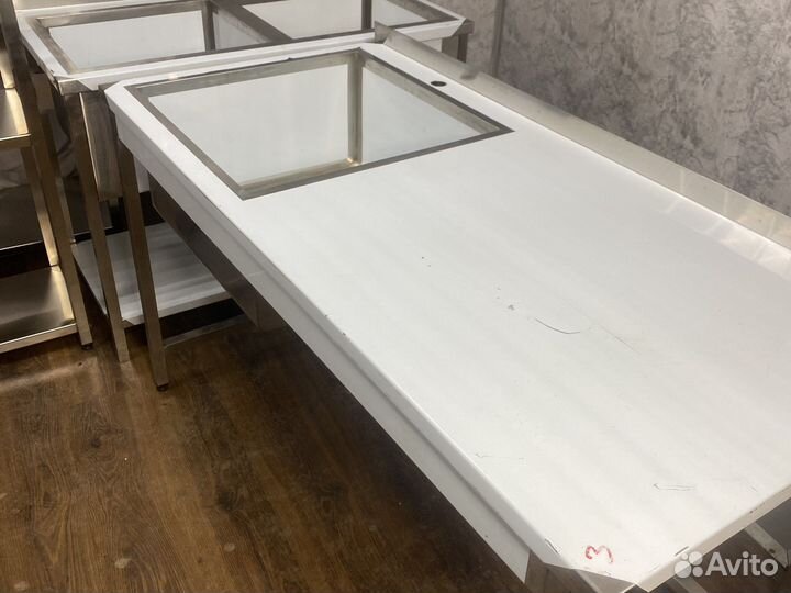 Стол с мойкой 150х70