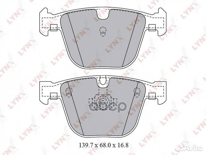 Колодки тормозные BMW E60/E61/E65/E66/E70/E71 з