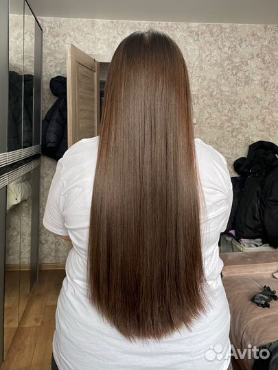 Кератиновое выпрямление волос
