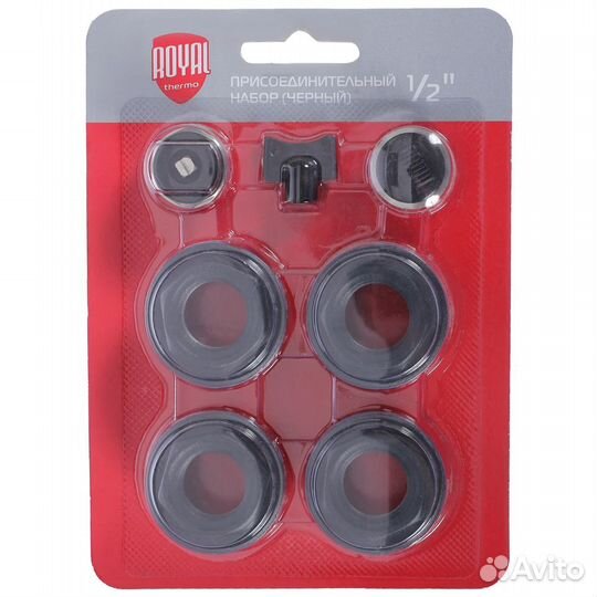 Присоединительный набор royalthermo 1/2 черный
