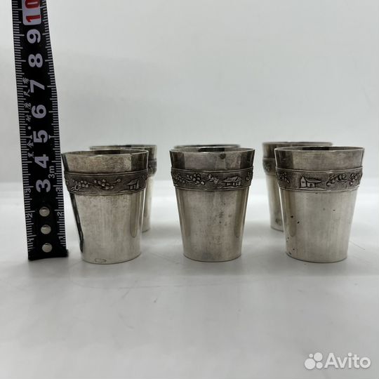 Серебряные стопки 875 пробы