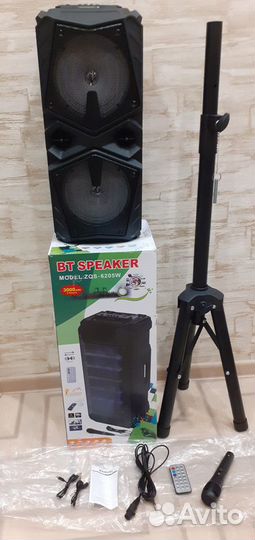 Большая мощная напольная колонка Speaker с караоке