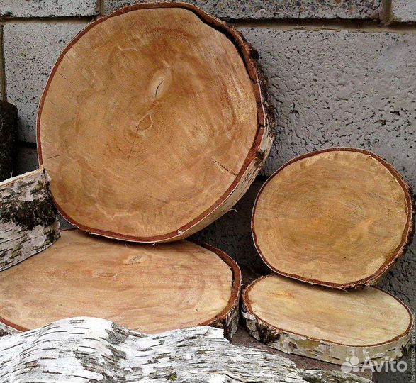 Спилы из дерева для декора