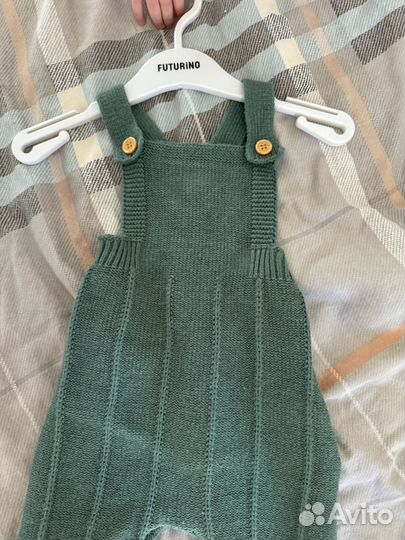 Полукомбинезон 74-80 вязаный