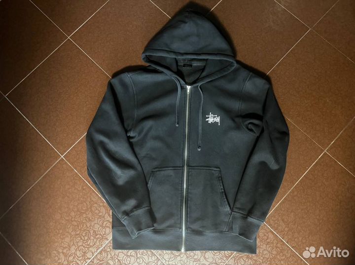 Зип Худи Stussy basic logo оригинал