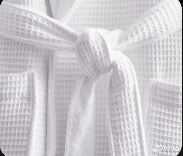 Халат вафельный белый модель Унисекс