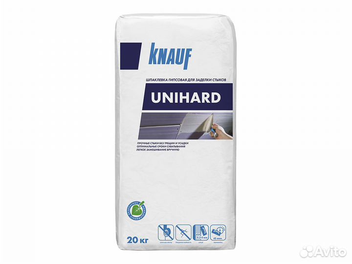 Кнауф Унихард unihard (Унифлот) (20кг) шпаклевка г