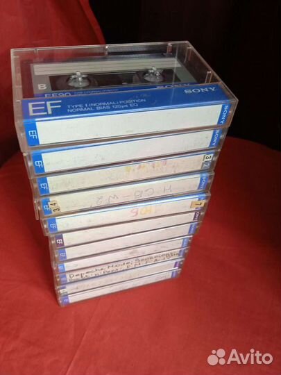 Аудиокассеты для записи. Наборы кассет б. У