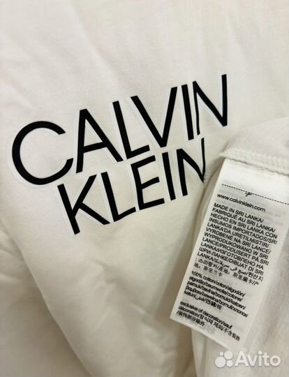 Calvin Klein.White.новая хлопковая футболка. XL