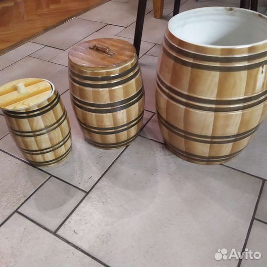 Бочонки керамические, раритет, 1946-1957