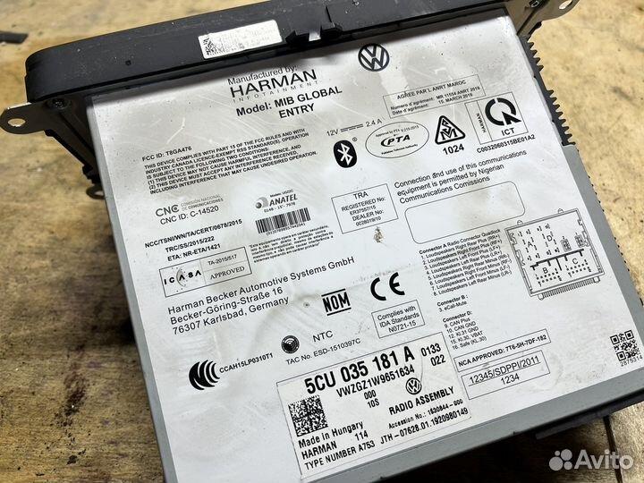 Магнитофон vw polo sedan
