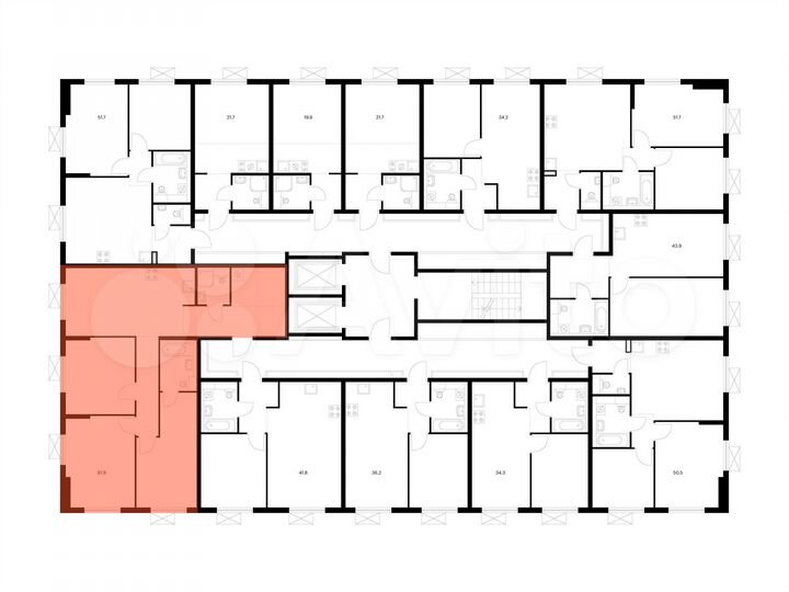 3-к. квартира, 87,8 м², 4/9 эт.