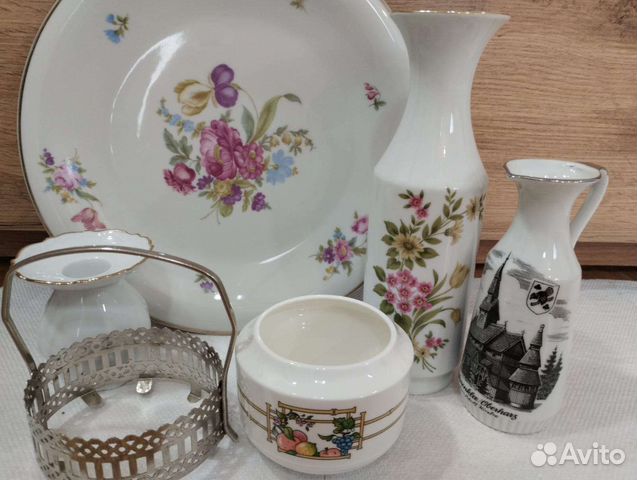 Германия винтаж ваза, сахарница и другое