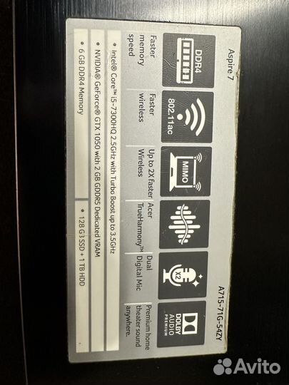Acer aspire 7
