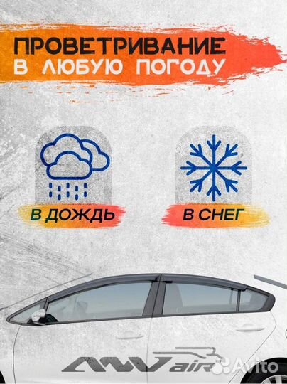 Дефлекторы окон Peugeot 308