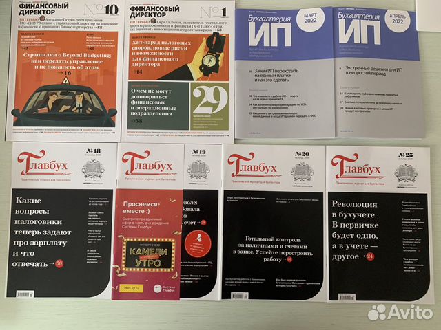 Журналы Главбух, Финансовый директор, ип актион