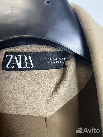 Плащ тренч женский s длинный mex 26 zara