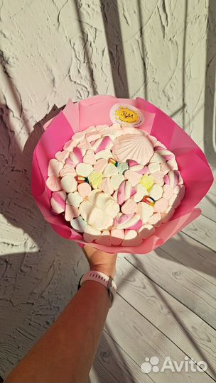 Букет из маршмеллоу и зефира