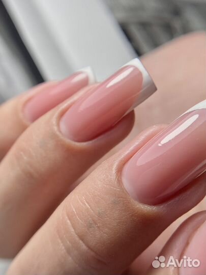 Маникюр гель лак наращивание педикюр