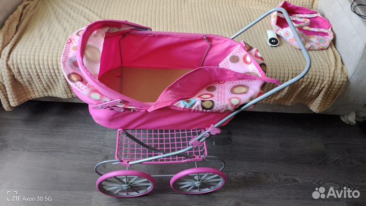 Коляска кукольная+переноска
