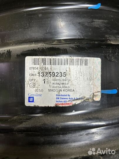 Штампы GM R16 5*115