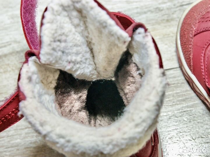 Ботинки зимние 24 р-р (фабрика Лель) нат.кожа,мех