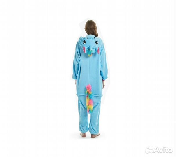 Кигуруми FunFur Единорог Пегас Голубой M
