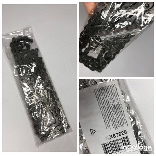 Велосипедная цепь 1,6,7,8 ск / замок цепи кмс